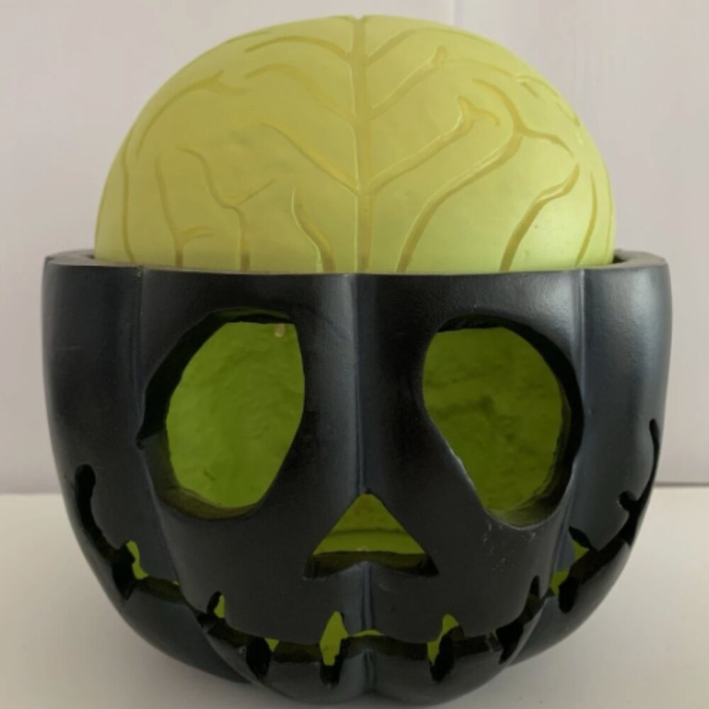 at Home x Ty Pennington Halloween Light Up color-changing Pumpkin Exposed Brain